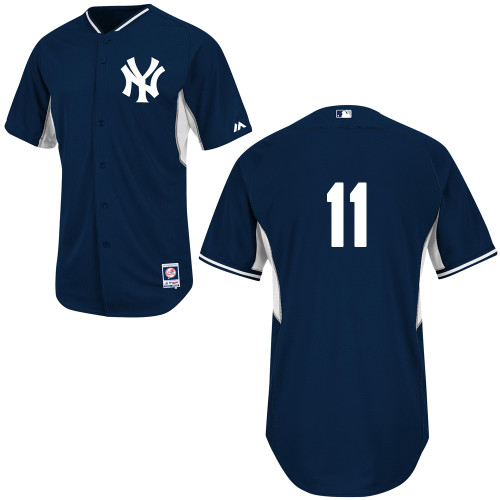 Brett Gardner #11 MLB Jersey-New York Yankees Men's Authentic Navy Cool Base BP Baseball Jersey